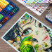 Kalour 72 Color Oil-Based Colored Pencil Set with Blender