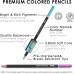 Kalour 180 Professional Art Oil Pastel Colored Pencil Set in Tin Box