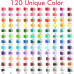 Kalour 120 Professional Art Oil Pastel Colored Pencil Set in Tin Box